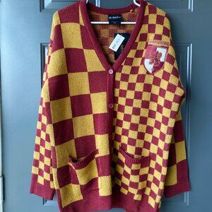 Gryffindor Checkered Cardigan - Red and Yellow